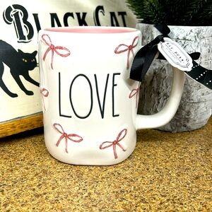 Rae Dunn Love with Bows Mug